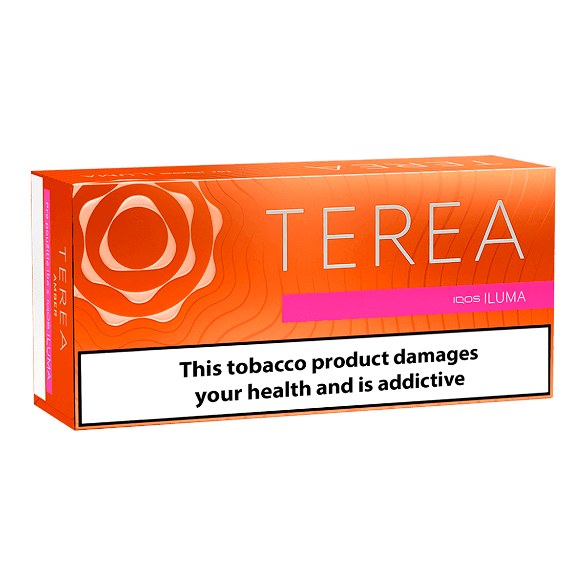 TEREA Amber pack — Balanced tobacco with woody depth and a nutty finish.