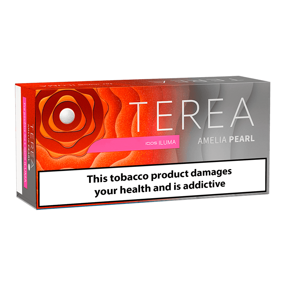 TEREA Amelia Pearl pack — Toasted tobacco with spiced herb notes and a flavour capsule.
