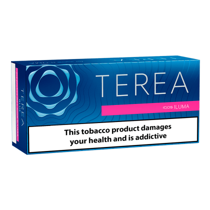 TEREA Blue pack — Full tobacco with deep menthol and a peppermint finish.