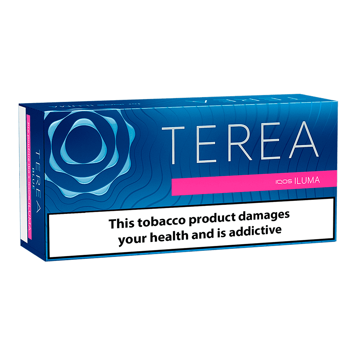 TEREA Blue pack — Full tobacco with deep menthol and a peppermint finish.