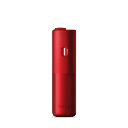 BONDS Ruby Red heated tobacco device, front view on white background