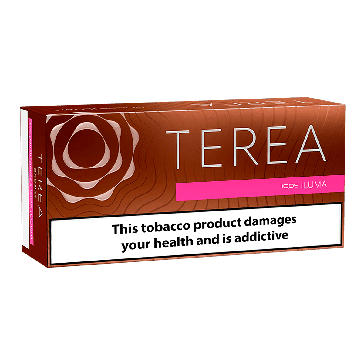 TEREA Bronze pack — Rich classic tobacco with cocoa-like warmth and nutty shades.