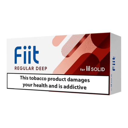 FIIT Regular Deep pack of heated tobacco sticks on white background