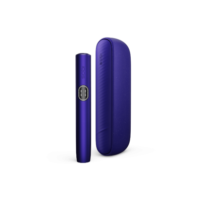 IQOS ILUMA i Electric Purple heated tobacco device for TEREA sticks, front view on white background