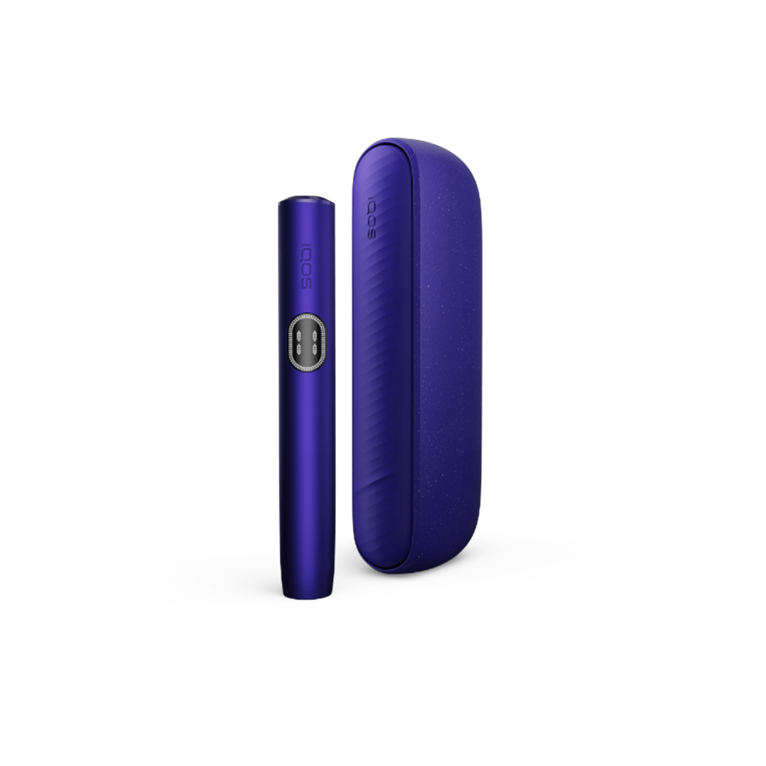 IQOS ILUMA i Electric Purple heated tobacco device for TEREA sticks, front view on white background