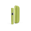IQOS ILUMA i Leaf Green heated tobacco device for TEREA sticks, front view on white background