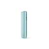 IQOS ILUMA i ONE Breeze Blue heated tobacco device for TEREA sticks, front view on white background