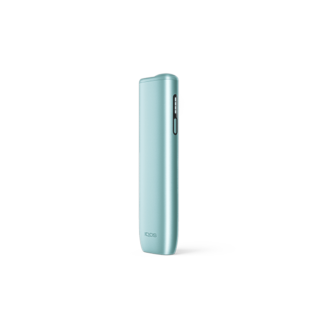 IQOS ILUMA i ONE Breeze Blue heated tobacco device for TEREA sticks, front view on white background