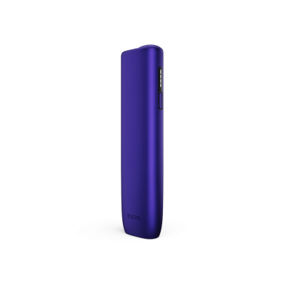 IQOS ILUMA i ONE Electric Purple heated tobacco device for TEREA sticks, front view on white background