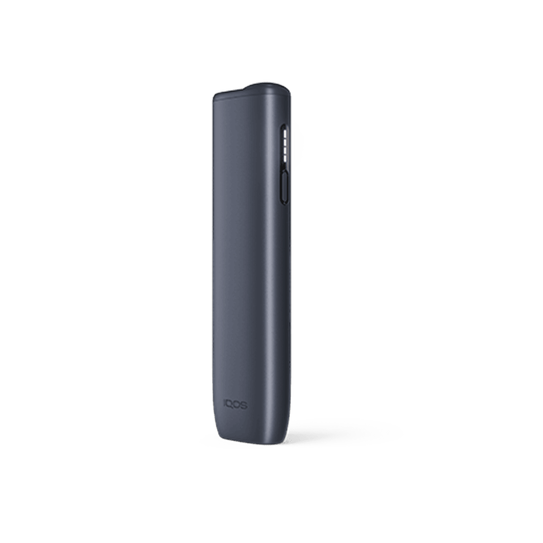IQOS ILUMA i ONE Midnight Black heated tobacco device for TEREA sticks, front view on white background