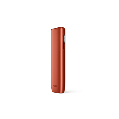 IQOS ILUMA i ONE Vivid Terracotta heated tobacco device for TEREA sticks, front view on white background