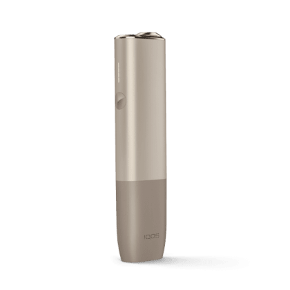 IQOS ILUMA ONE Kit Pebble Beige heated tobacco device, front view on white background