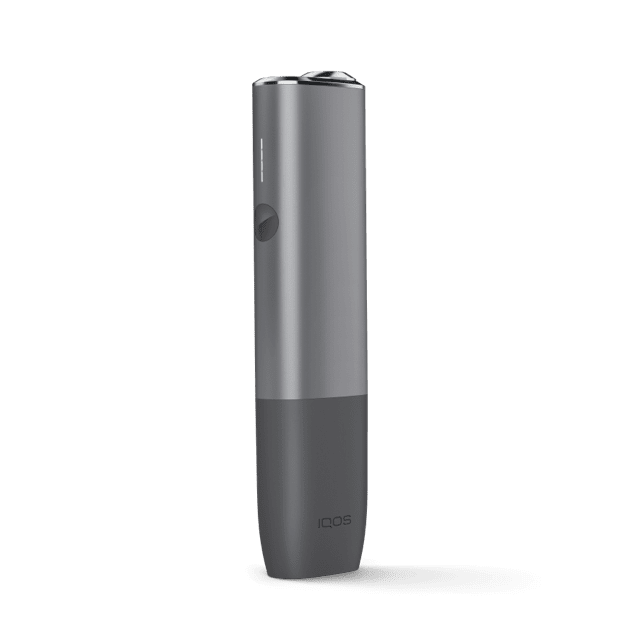 IQOS ILUMA ONE Kit Pebble Grey heated tobacco device, front view on white background