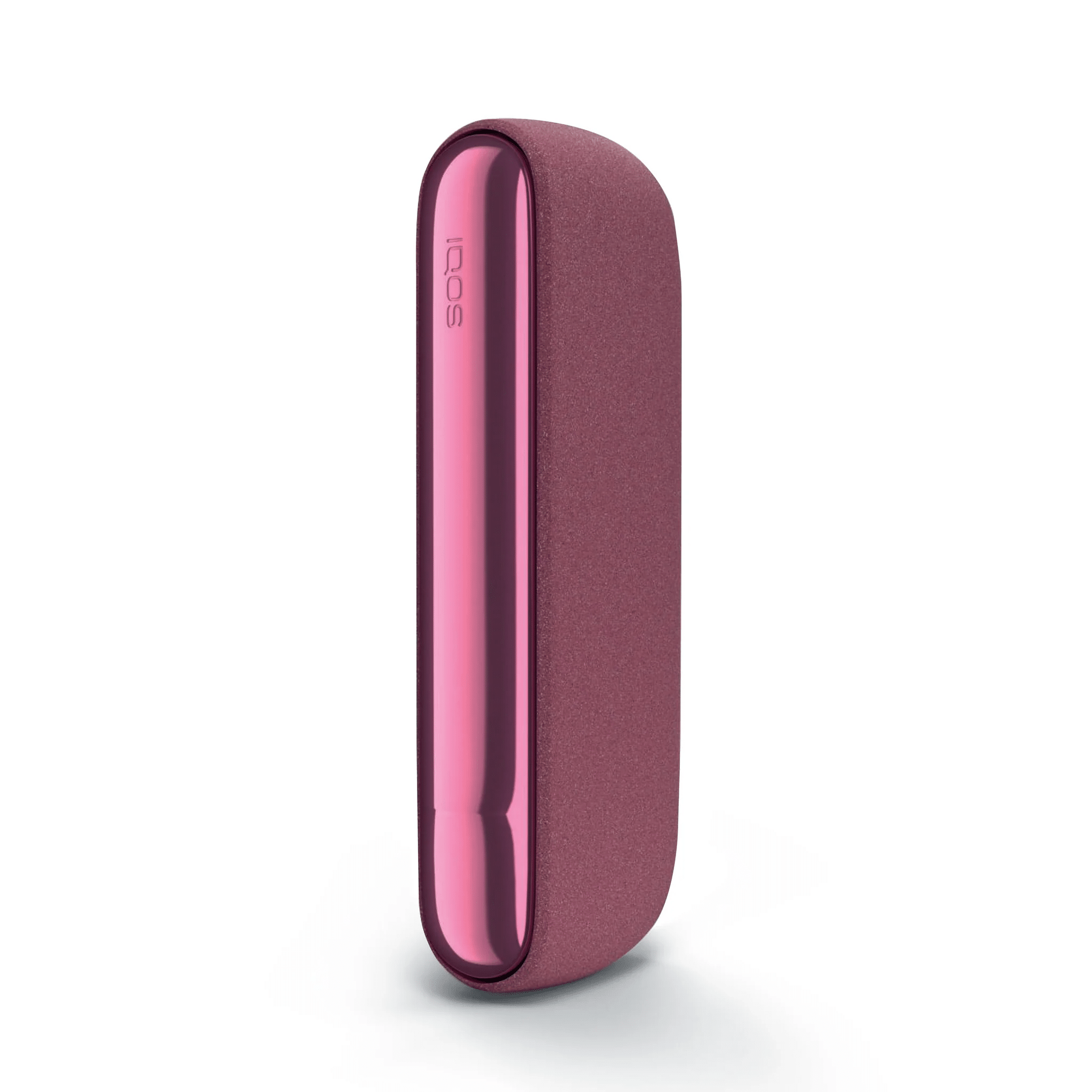 IQOS ILUMA Pocket Charger Sunset Red heated tobacco device, front view on white background
