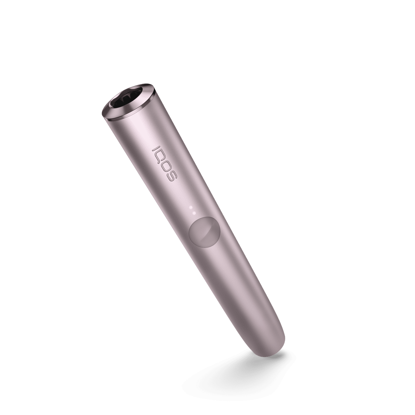 IQOS ILUMA PRIME Holder Bronze Taupe heated tobacco device, front view on white background