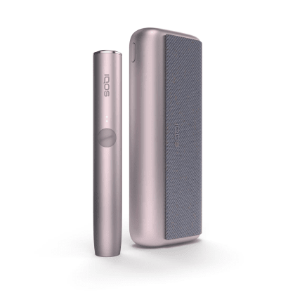 IQOS ILUMA PRIME Kit Bronze Taupe heated tobacco device, front view on white background