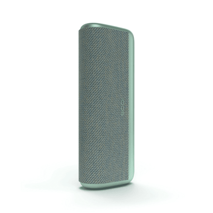 IQOS ILUMA PRIME Pocket Charger Jade Green heated tobacco device, front view on white background