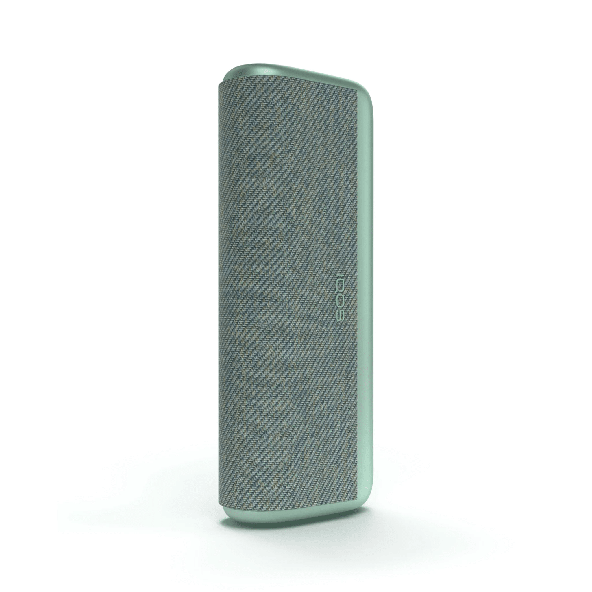 IQOS ILUMA PRIME Pocket Charger Jade Green heated tobacco device, front view on white background