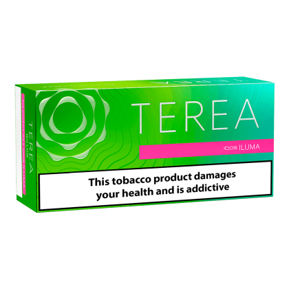 TEREA Kelly pack — Menthol-forward blend with a bright, invigorating finish.