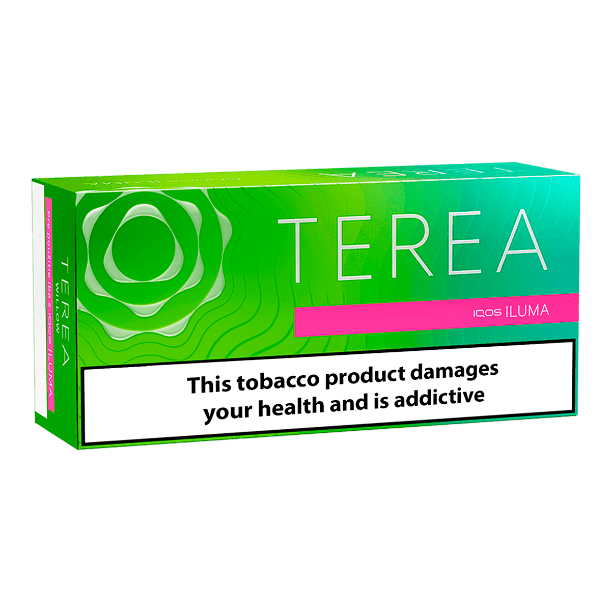 TEREA Kelly pack — Menthol-forward blend with a bright, invigorating finish.