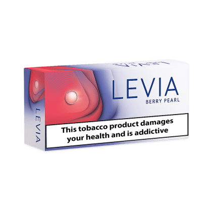 LEVIA Berry Pearl pack of heated tobacco sticks on white background
