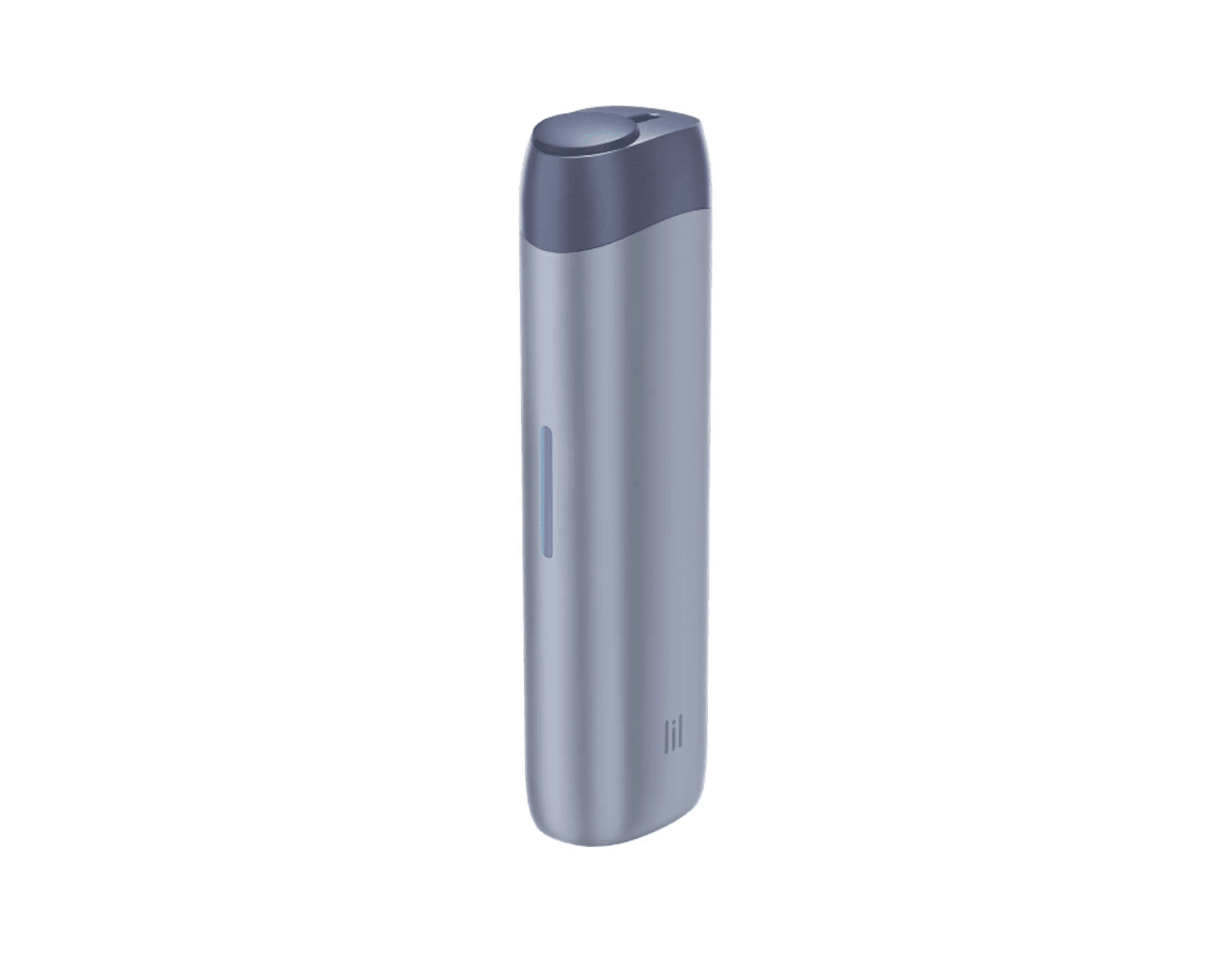 Lil SOLID Ez - Blue heated tobacco device, front view on white background