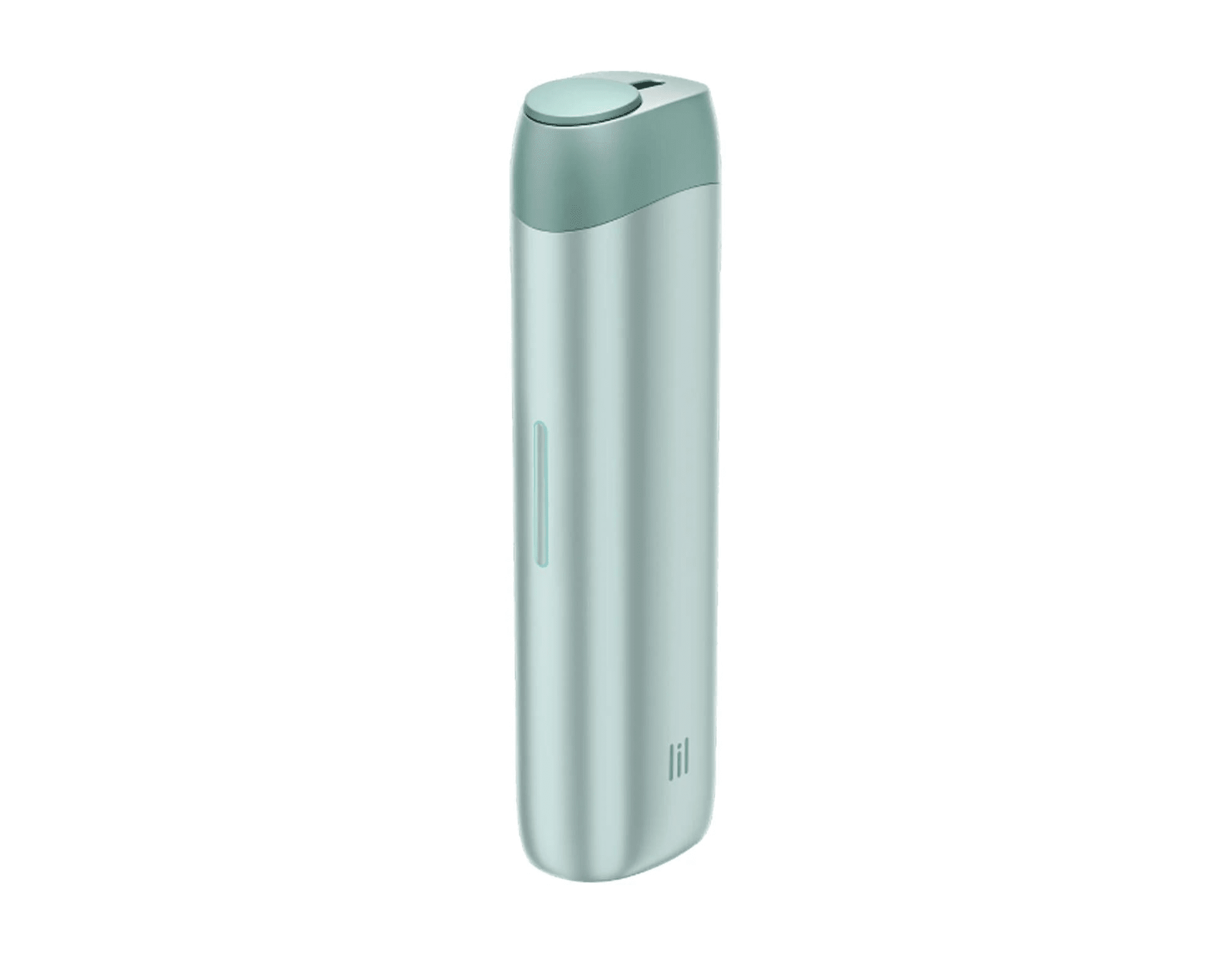 Lil SOLID Ez - Mint heated tobacco device, front view on white background
