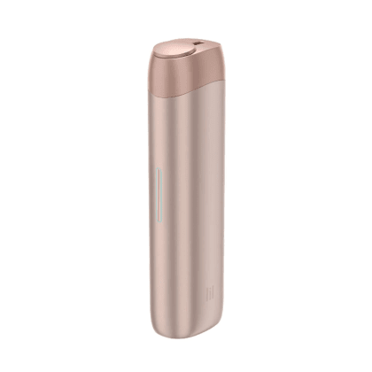 Lil SOLID Ez - Rose Gold heated tobacco device, front view on white background