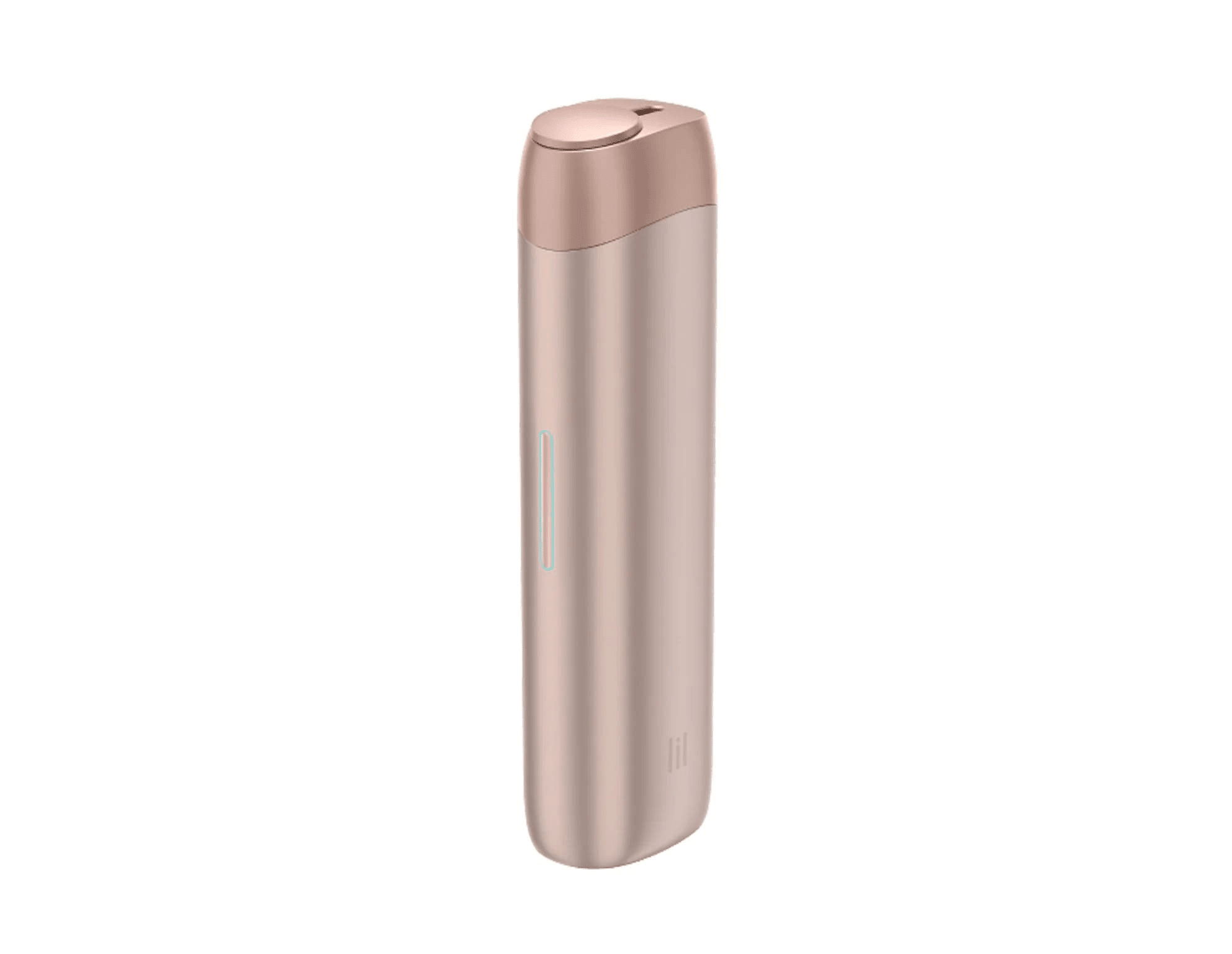 Lil SOLID Ez - Rose Gold heated tobacco device, front view on white background