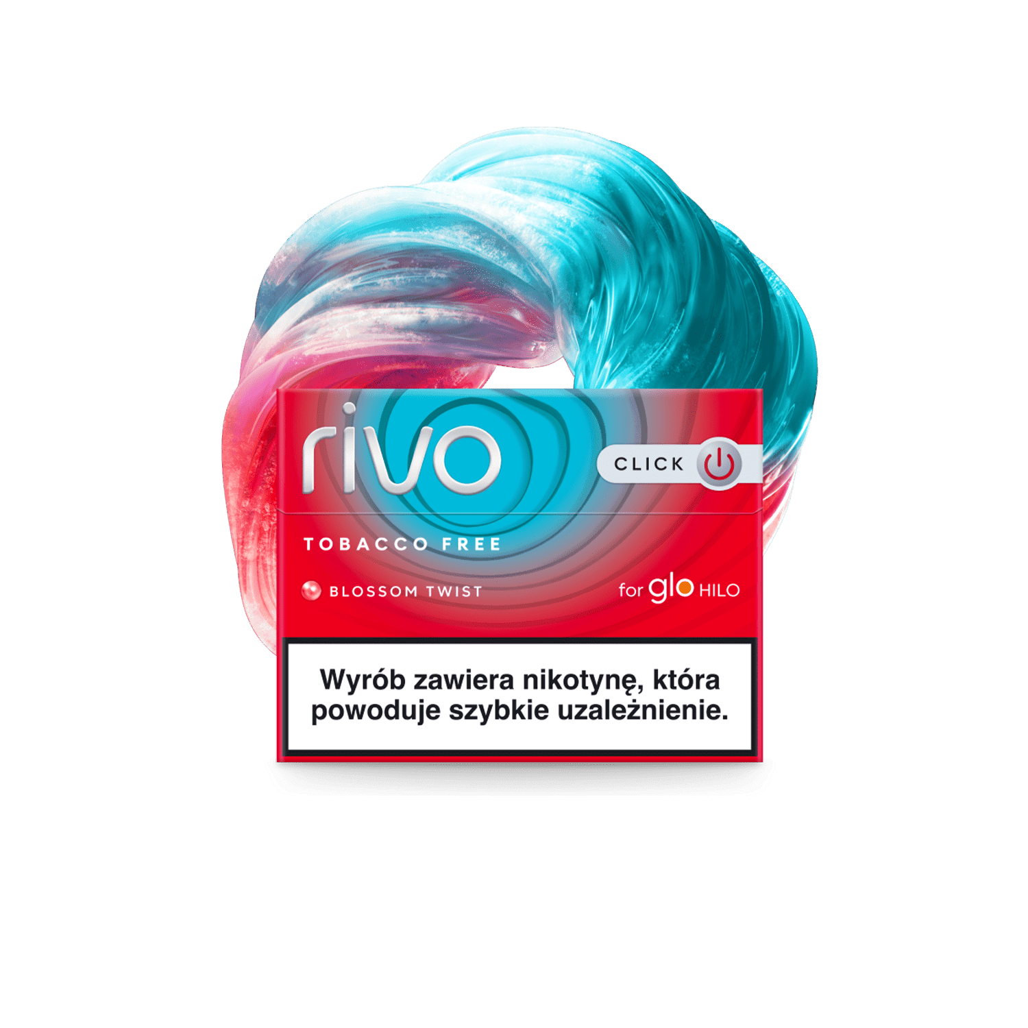 RIVO Blossom Twist pack of heated tobacco sticks on white background