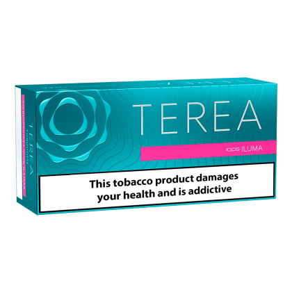 TEREA Turquoise pack — Lightly toasted tobacco with menthol cooling and a citrus edge.