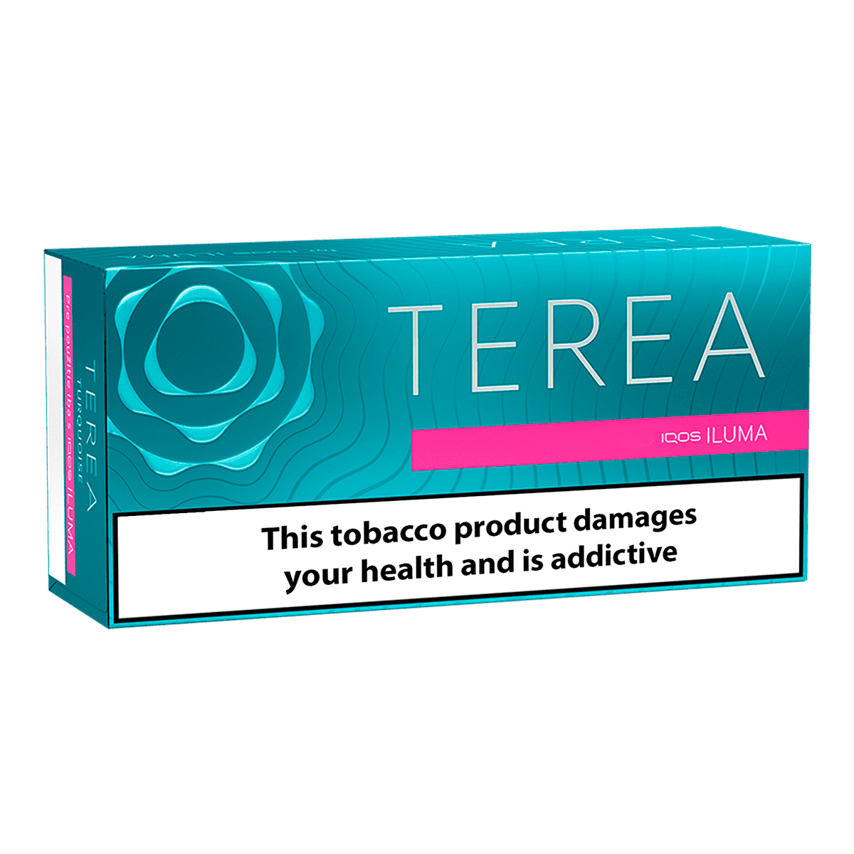 TEREA Turquoise pack — Lightly toasted tobacco with menthol cooling and a citrus edge.