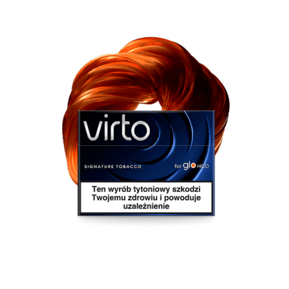 VIRTO Signature Tobacco pack of heated tobacco sticks on white background